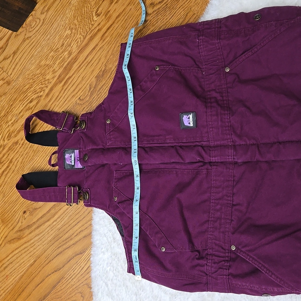 Berne Purple Insulated Snow Bibs, Youth Size Extra Large - Picture 4 of 13